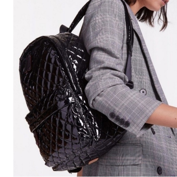 MZ Wallace Other - MZ Wallace Black Patent Leather Lacquer Backpack